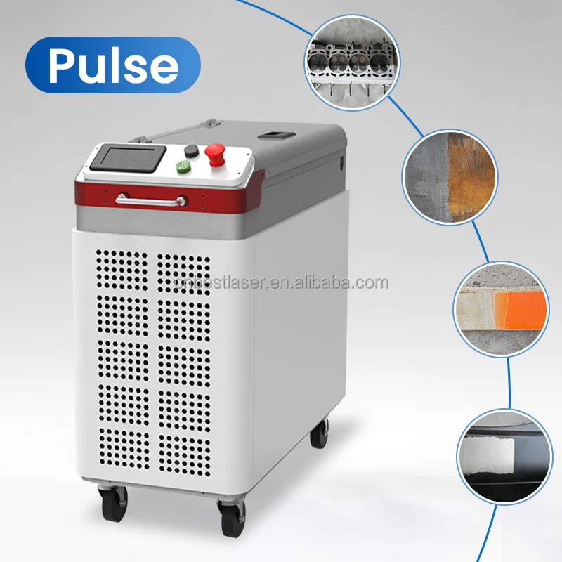 

500w Pulse Laser Cleaning Machine for Rust Removal Paint Removal Graffiti Removal
