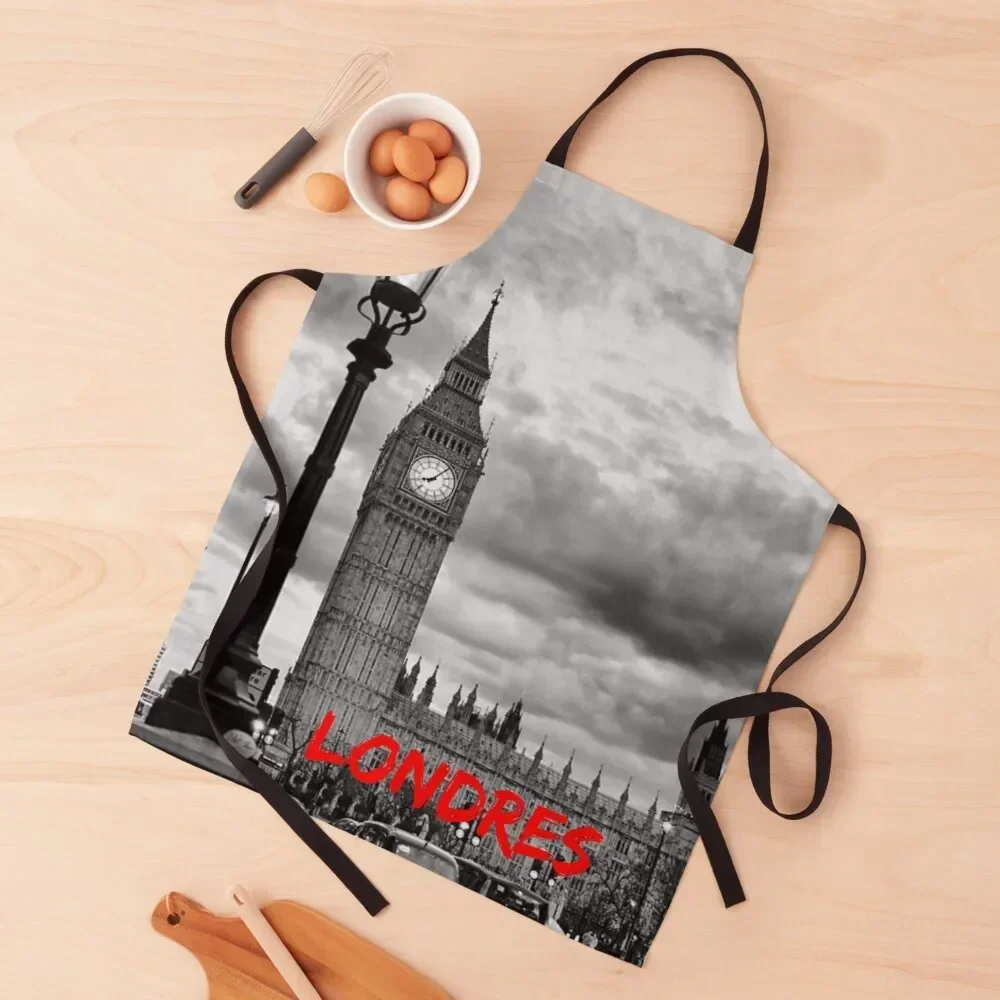 Big Ben Londres in Black and White Classic Apron useful gadgets for home Art bib Apron