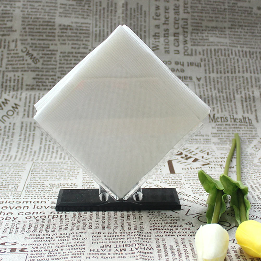 Modern Napkin Holder Holders for Tables Clear Acrylic Towel Paper Stand Vertical Organizer Standing