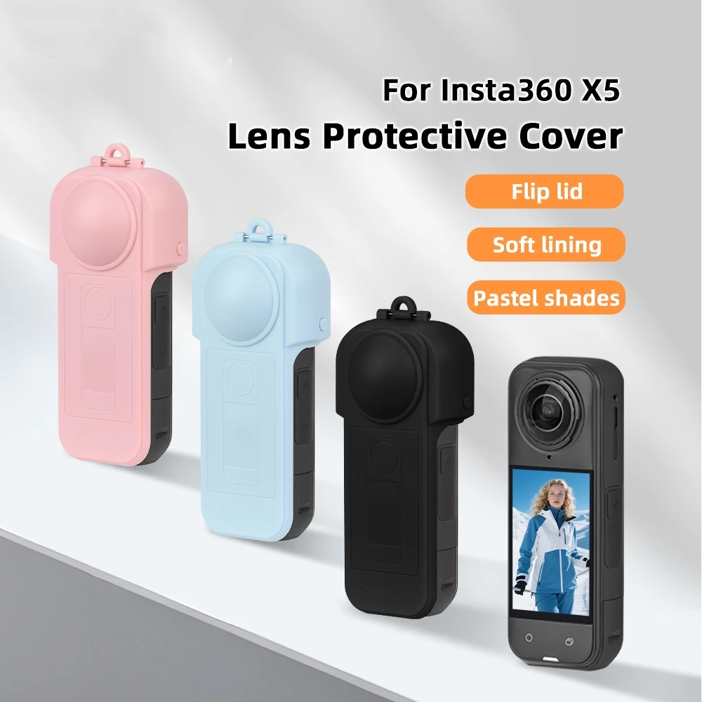 

Suitable for Insta360 X5 lens cap, action camera gimbal protective cover, screen dustproof and scratch-proof sleeve accessories.