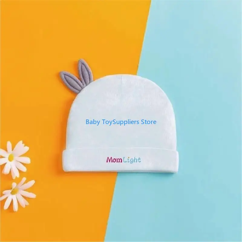 

R1WF Baby Hats Unisex Infant Hospital Beanie Caps Warm Cotton Bear Hat Newborn for Baby Boys Girls for Toddler