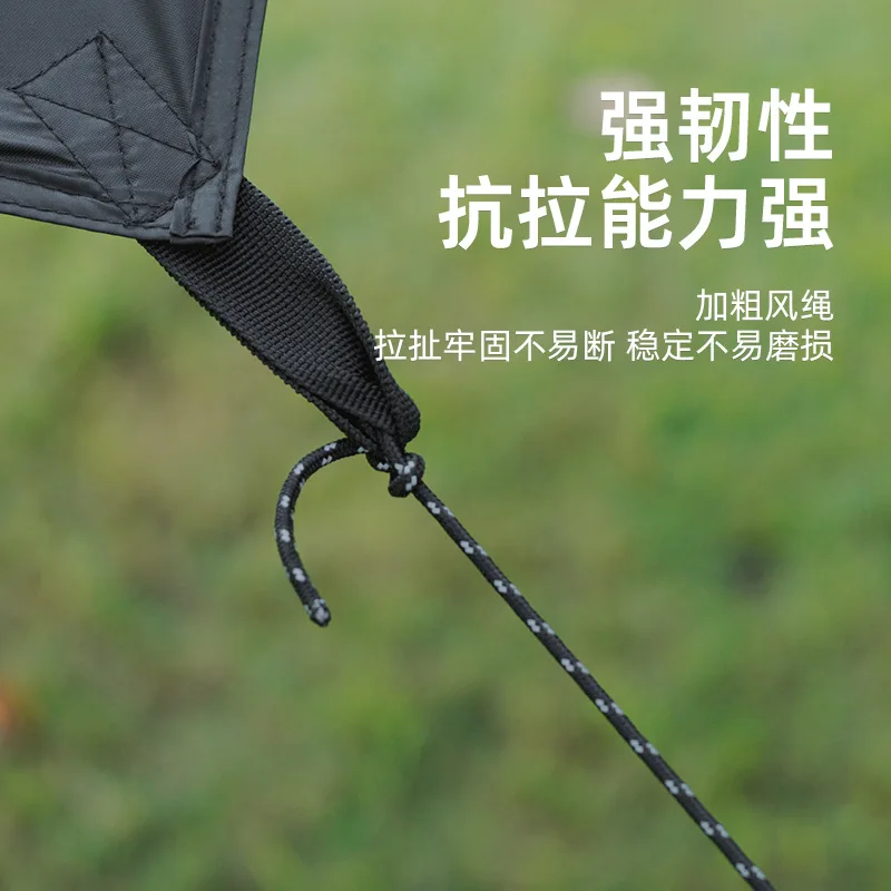 Multifunctional Thickened Tent Wind Rope Buckle, Reflective Canopy, Outdoor Camping, 3mm-4m, A1048