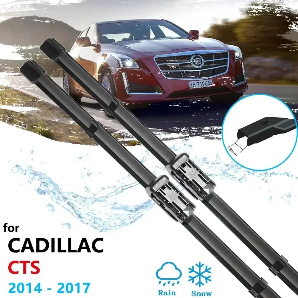 For Cadillac CTS 2014 2015 2016 2017 Front Windows Windshield Windscreen Wipers Car Accessories Brushes Washer Car Wiper Blades