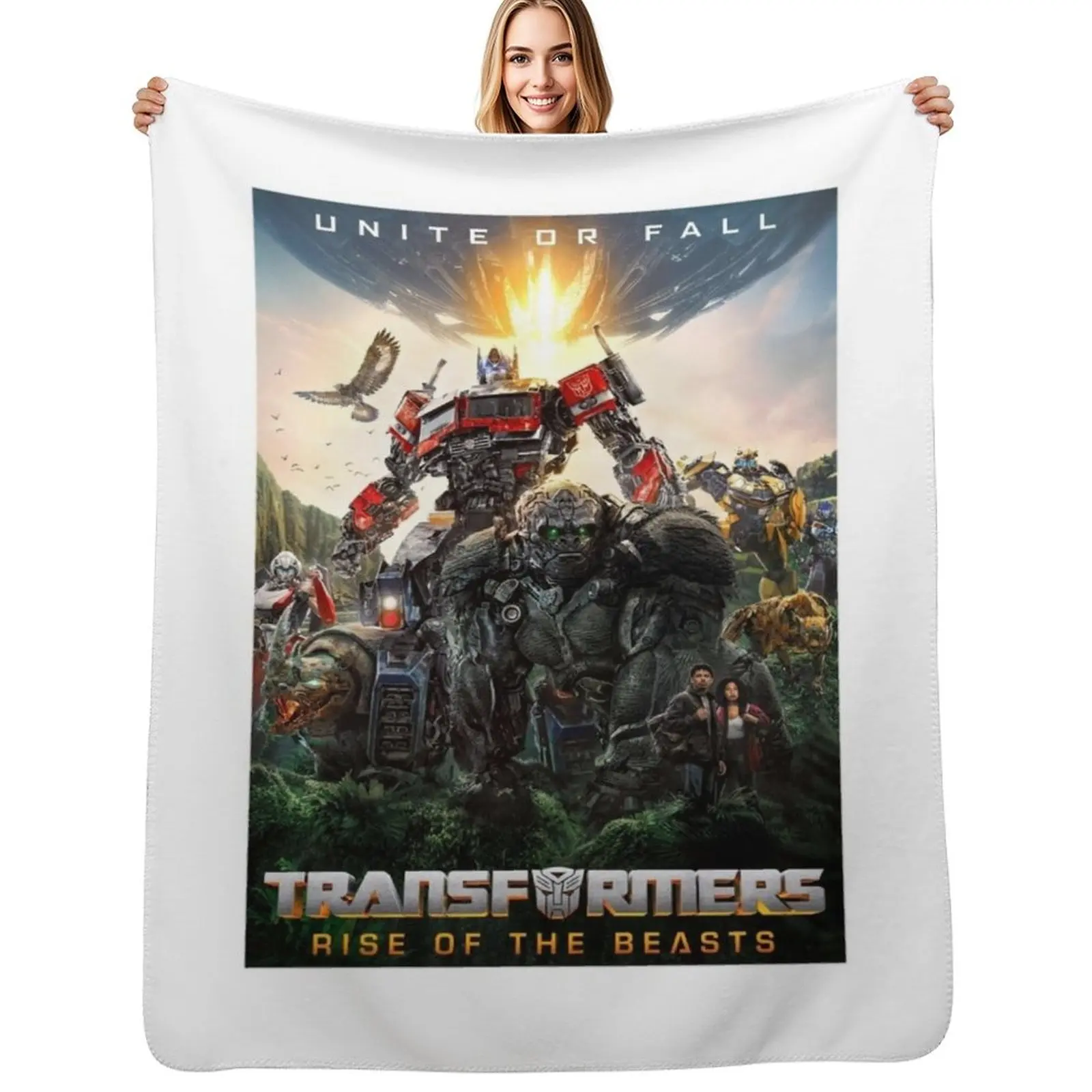 

rise of the beasts Throw Blanket Spring Fall Cozy Throw Blanket for Couch
