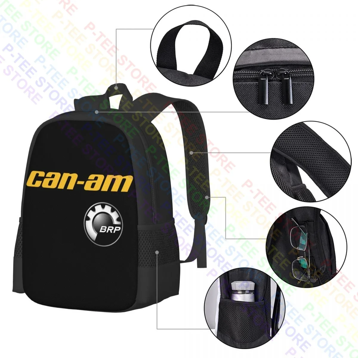 Can Am Brp LogoBackpack Large Capacity Gym 3d Printing