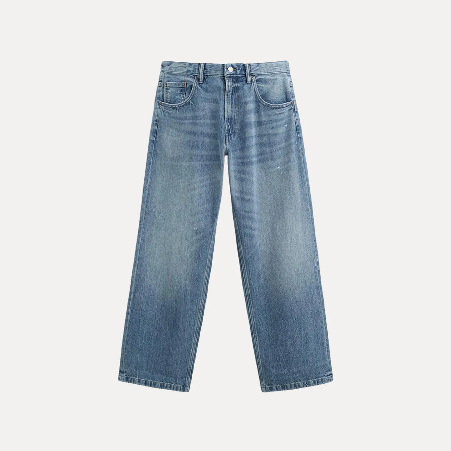 جينز رجالي فضفاض غير رسمي متعدد الاستخدامات لخريف جديد Sle 2025 Quali Small ence فضفاض مناسب من قماش الدنيم للرجال من Z