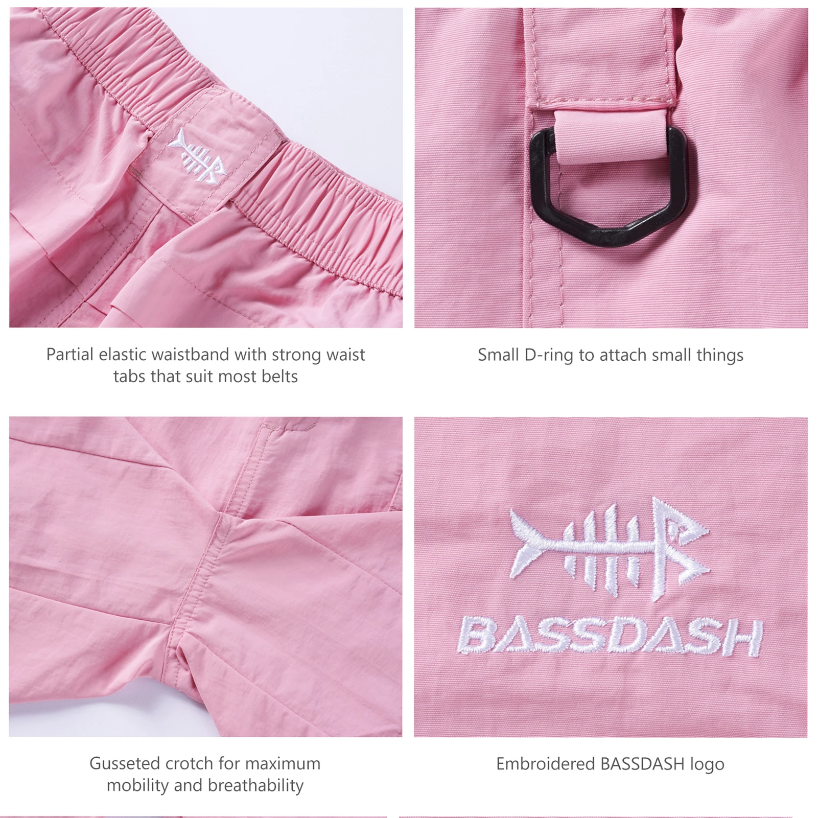 Bassdash Fishing Shorts For Women UPF 50+ Quick Dry Lightweight Hiking Cargo Short Pants With Pockets FP03W