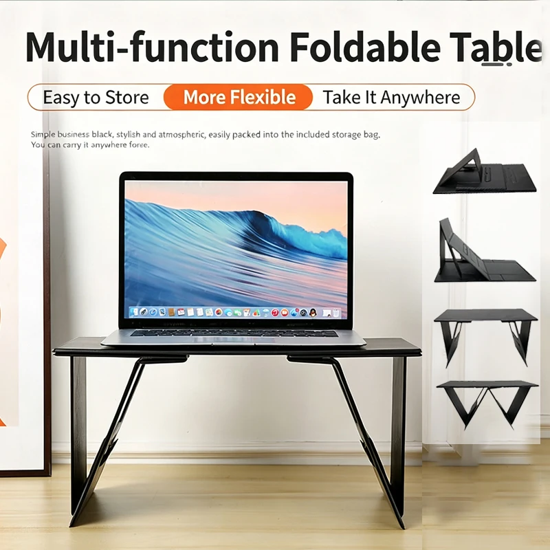 Multi-functional Folding Car Table Rear Seat Computer Desk Shelf Lightweight Home Small Table Living Room Sofa Bed Working