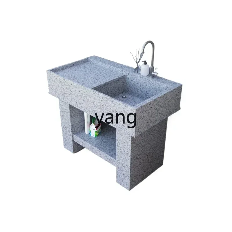 

LH pool laundry table marble laundry basin table integrated molding household balcony