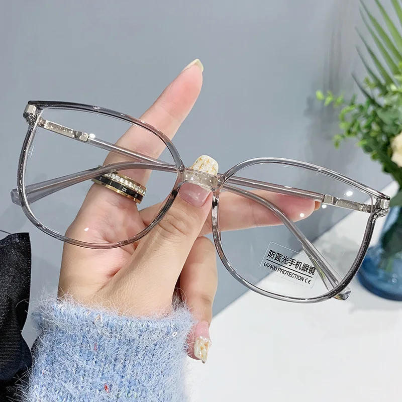 

Luxury Fashion Anti-Blue Light Reading Glasses Large Frame Goggles Women Men Unisex Presbyopia Eyeglasses Diopter 0 +1.0 To +4.0