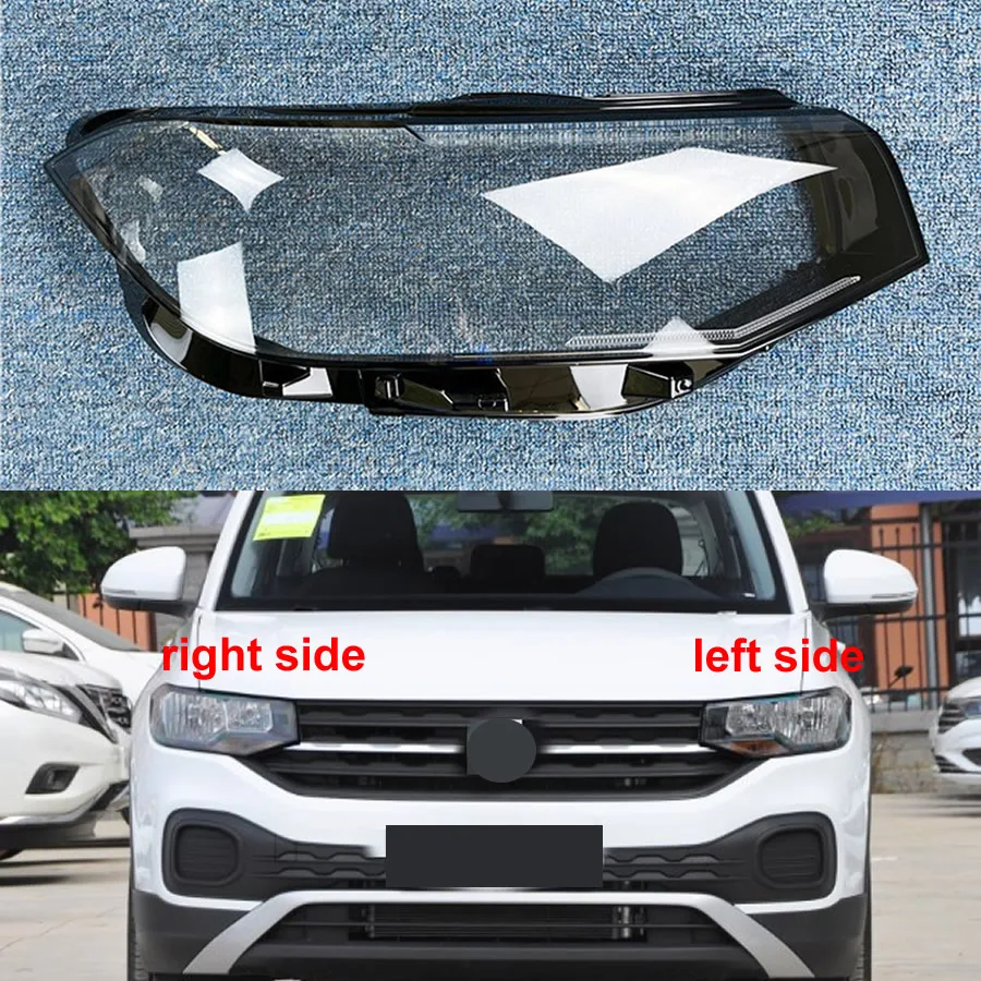 

For Volkswagen VW Tacqua 2020 2021 Headlamp Cover Transparent Mask Headlight Shell Replace Original Lampshade Plexiglass