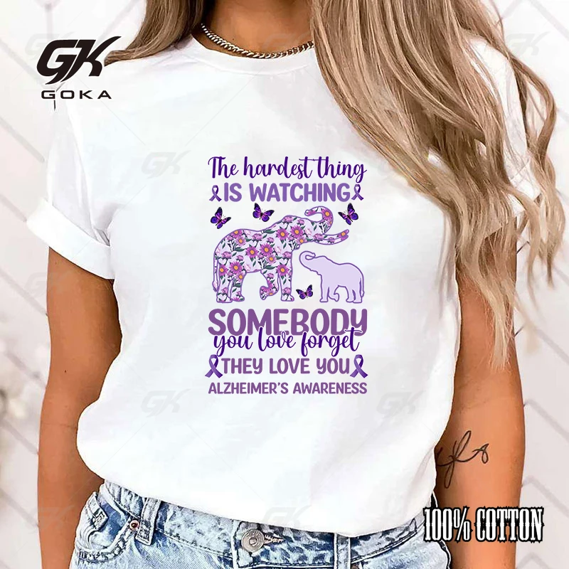 Fashion The Hardest Thing Is Watching Somebody You Love Forget They Love You Alzheimer'S Awareness Tops