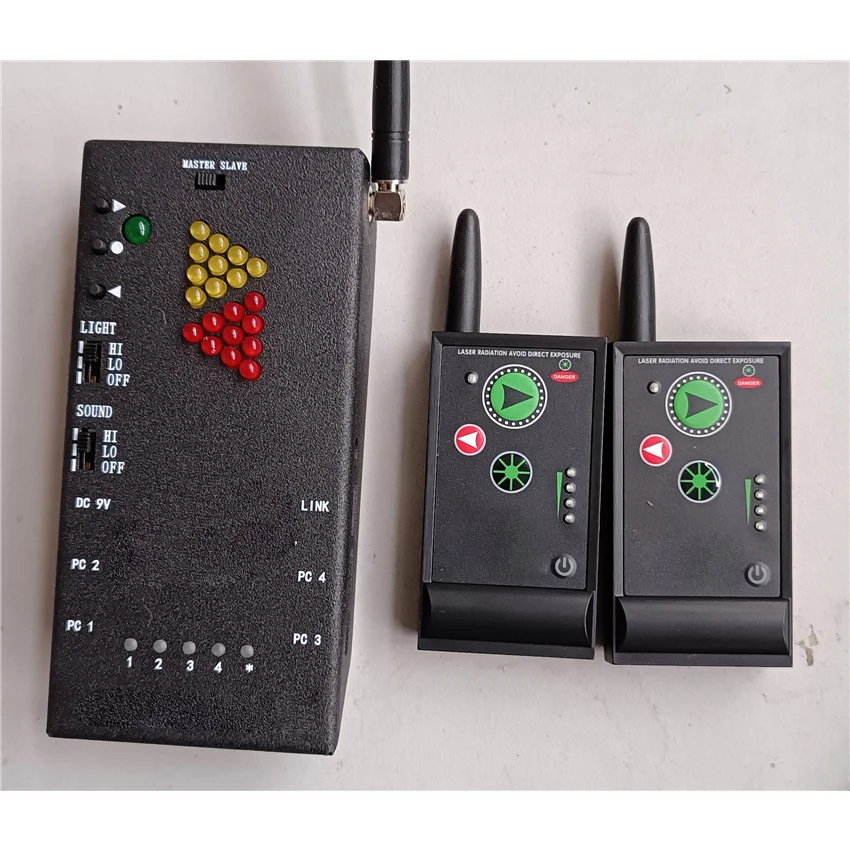 1-to-4 Translator Demonstrator Remote with One Receiver And Two Remote Controls 12V Power Supply for PowerPoint Presentation