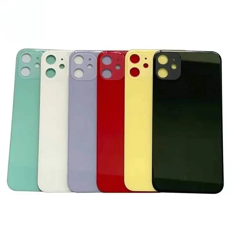 Back Glass For iPhone 11 Back Cover Glass Fast Replacement Housing Battery Cover Big Hole Rear Glass with Glue image 4