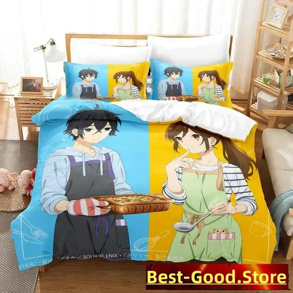 3D Anime Hori san to Miyamura kun Horimiya Bedding Set Duvet Cover Bed Set Quilt Cover Pillowcase Comforter king Queen Size