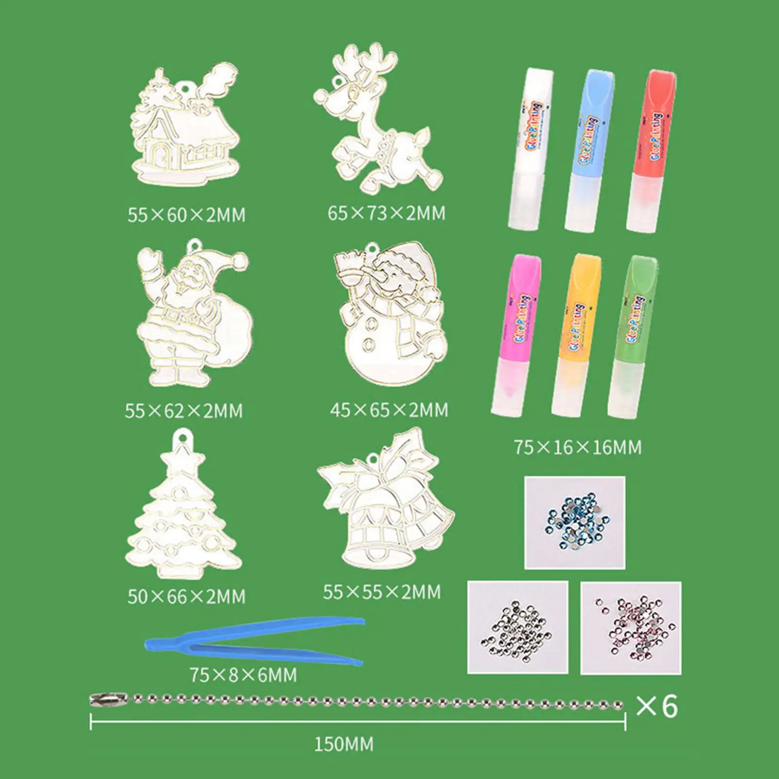 Ensemble d'art et d'artisanat de peinture sur cristal, jouets de dessin, ensemble de peinture d'art en cristal, Kits de peinture sur cristal pour adultes, garçons et filles, bricolage