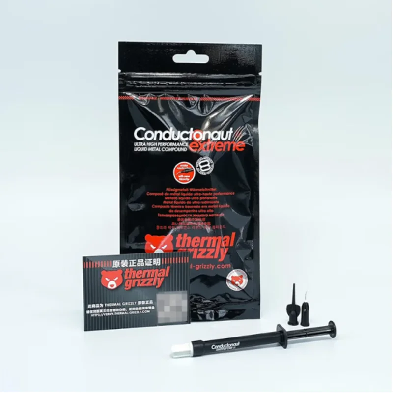 Thermal Grizzly Conductonaut (Extreme) Liquid Metal Compound, CPU GPU Kühlkörper, Ultra High Performance, TG-C-001-R, TG-CE-001-R