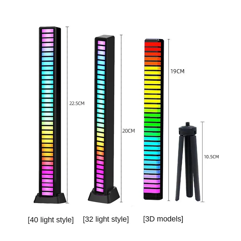 RGB Music Sound Control LED Light Smart App Control Pickup Rhythm Atmosphere light For Car Tv Gaming Computer Desktop Decor Lamp