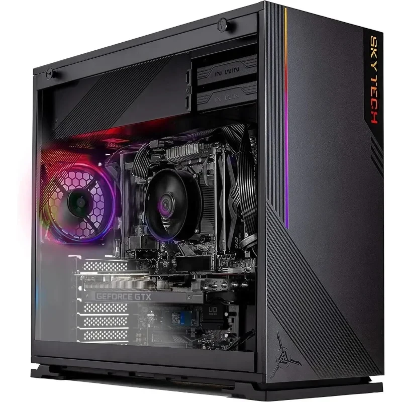 HOME-Azure Gaming PC Desktop – Core i3 10105F 3.7 GHz, NVIDIA GTX 1650, 500GB NVME SSD, 16GB DDR4 RAM 3200 camping