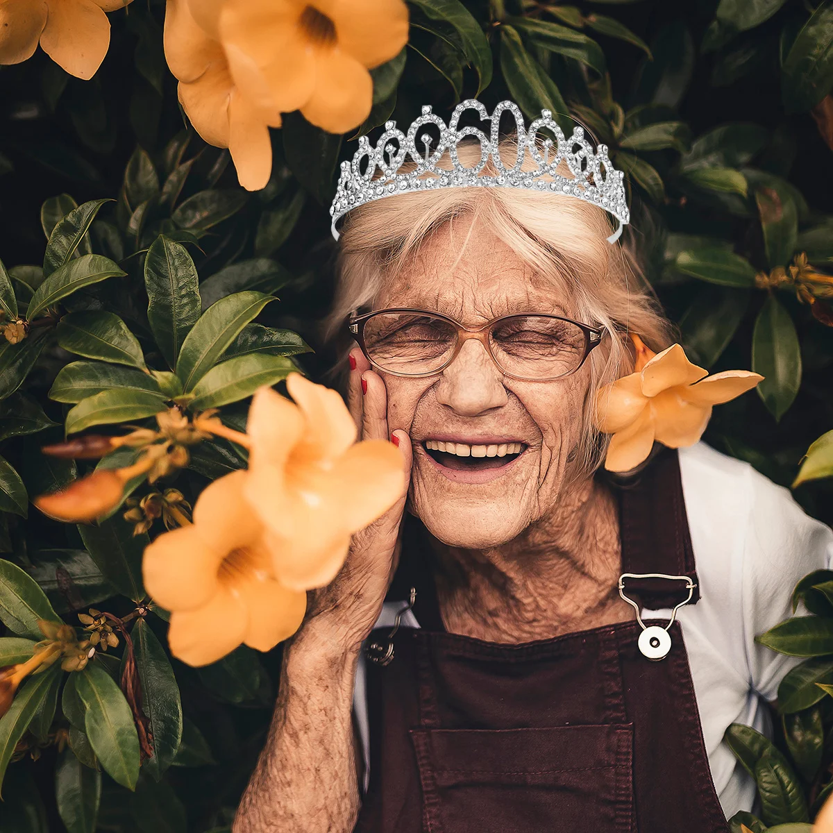 

1Pcs Birthday Crown Alloy Rhinestone Insertion Comb Hair Accessory Number Crown for 60Th Birthday Special Celebration