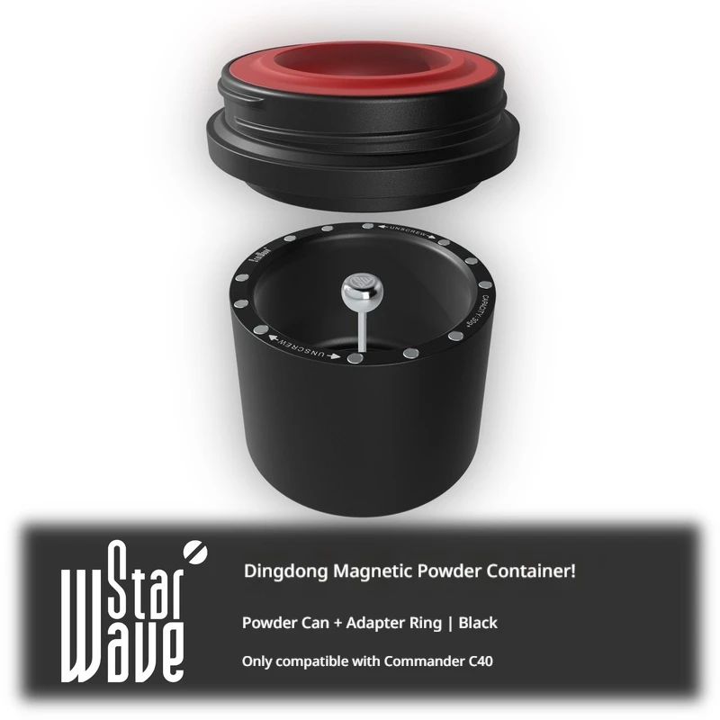 StarWave Magnetic Coffee Powder Canister For Comandante C40 Mk4 Coffee Grinder Receiving Hopper Accessory