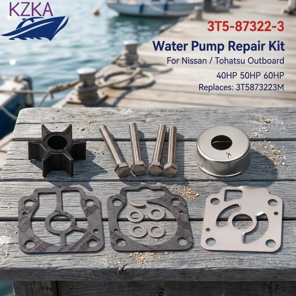 Boat Engine Water Pump Repair Kit 3T5-87322-3 For Nissan/Tohatsu 40HP 50HP 60HP 3T5873223M Marine Replaces Parts
