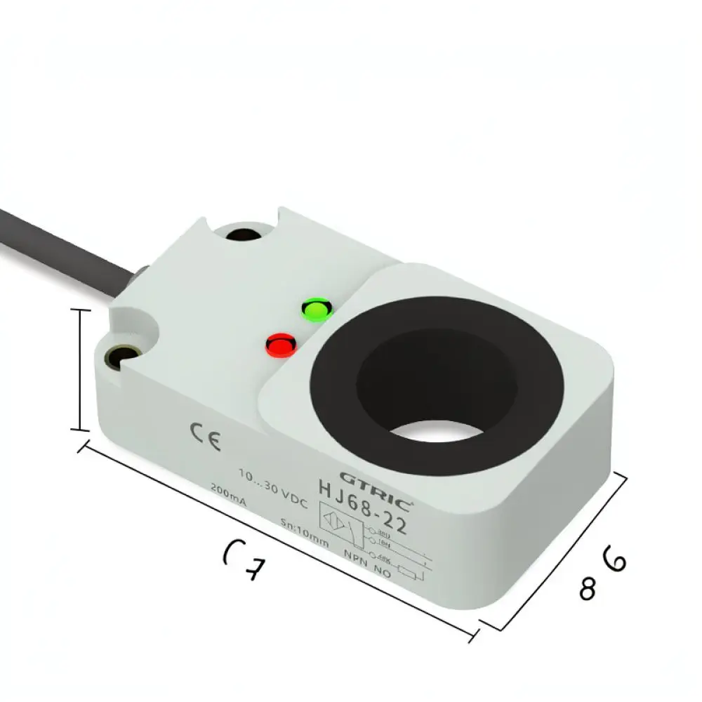 Industrial Automation Metal Ring Sensor Proximity Switch For High Speed Screw Machine Wire Breakage Counting