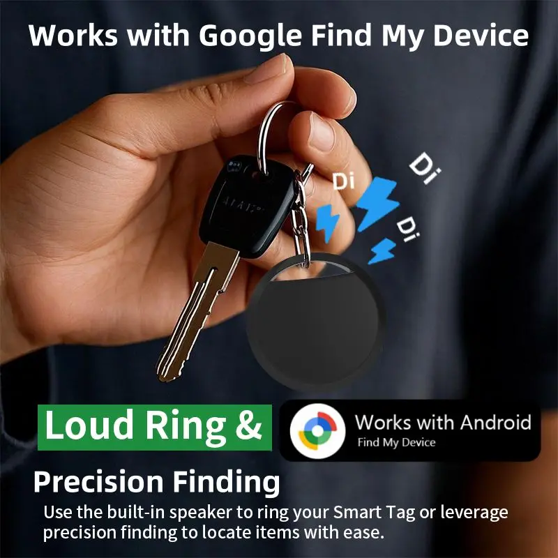 

Умный Bluetooth-трекер Google Find My Device для Android: GPS-трекинг и позиционирование для ключей, домашних животных, багажа, сумок, детей