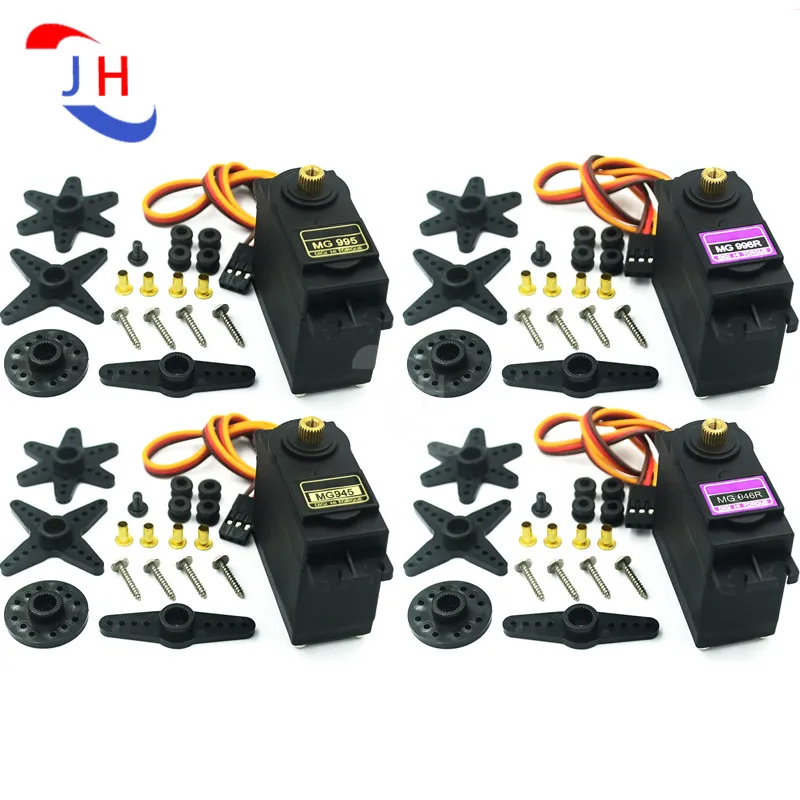 New MG996R MG995 MG946R MG945 SG90 MG90S 9G Steering Engine Vehicle Robot 13kg High Torque Metal Gear Steering Engine Server
