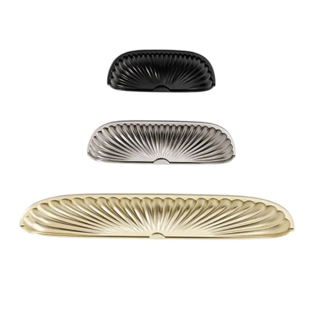 Shell Shape Furniture Handles Light Luxury Zinc Alloy Wardrobe Pulls Half-Round Antique Style Drawer Handle Shoe Cabinets