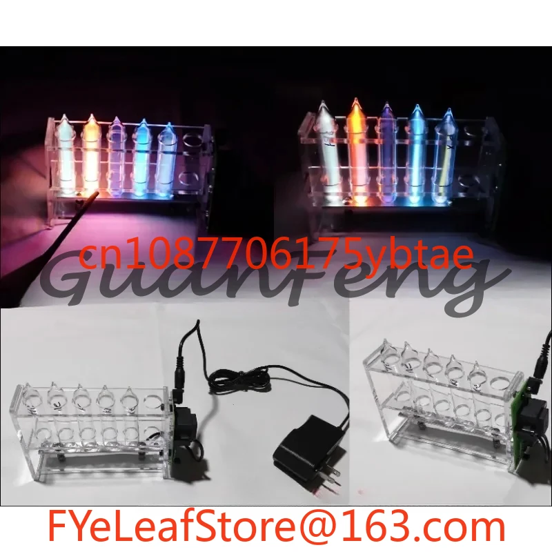 9 tipi di gas Tubo luminescente per gas in ingresso allo xeno sigillato per la raccolta di tubi per elementi di gas rari in vetro