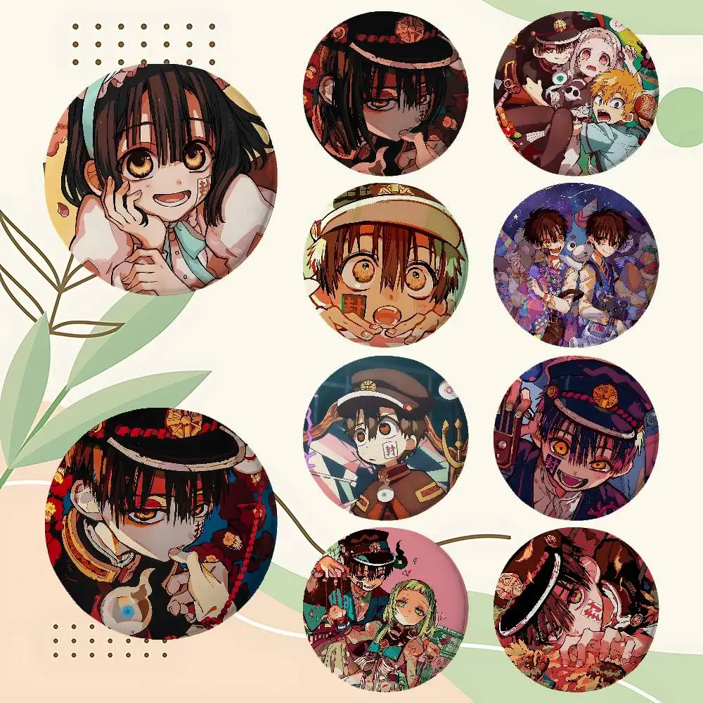 Anime Toilet Bound Hanako Kun Brooches Stylish Ornament Pins Exquisite Round Badge Bag Accessories Jewelry Gifts
