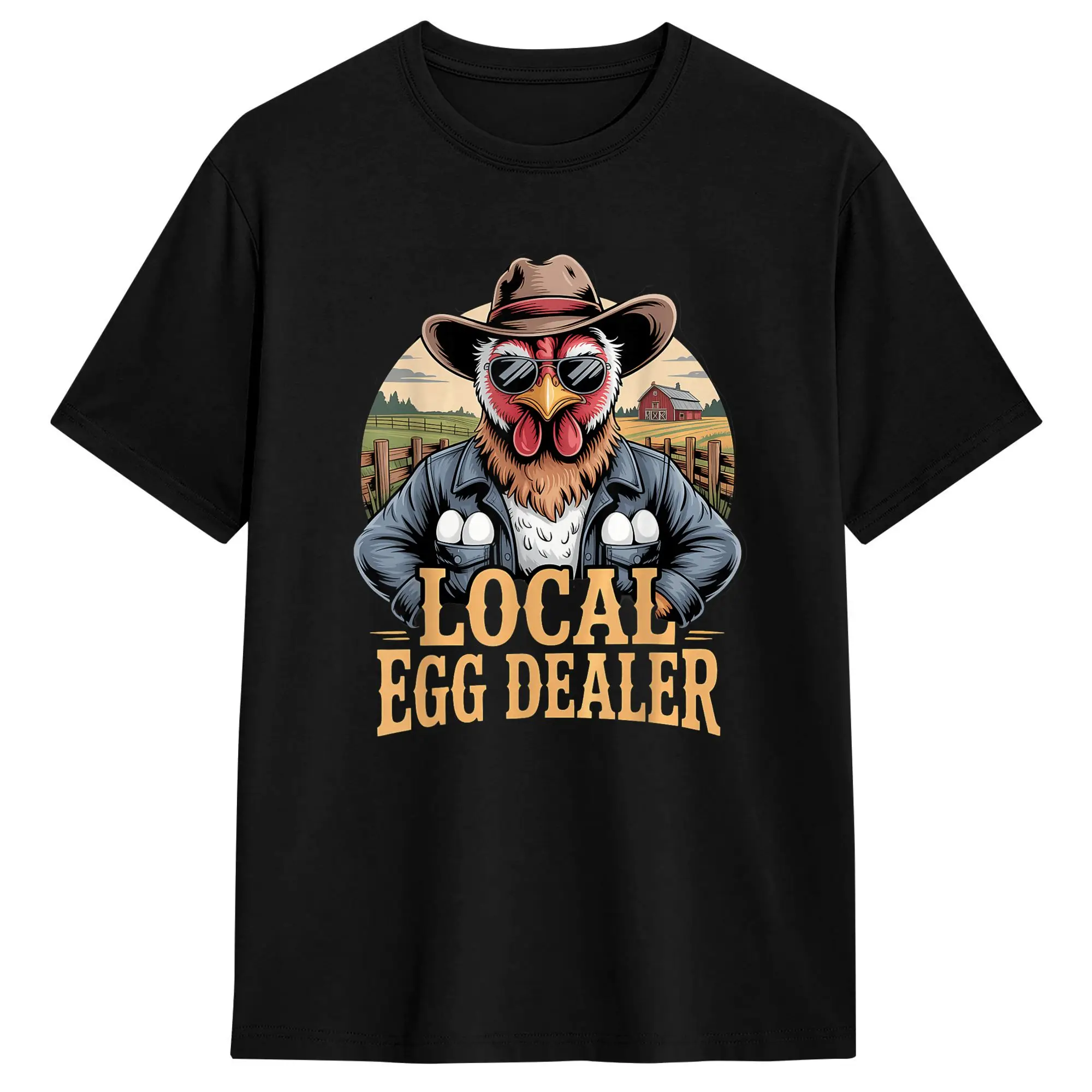 Local Egg Dealer Roster Easter Funny Chicken Farmer T Shirt Beach  Street Style T Shirts 100% Cotton Hip Hop Tee Shirt