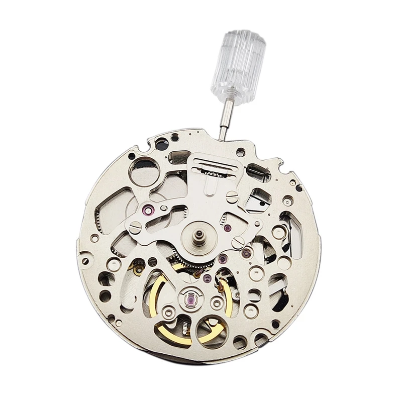 Japan NH70/NH70A Hollow Automatic Watch Movement 21600 BPH 24 Jewels High Accuracy Jewels Japan Watch Replacements