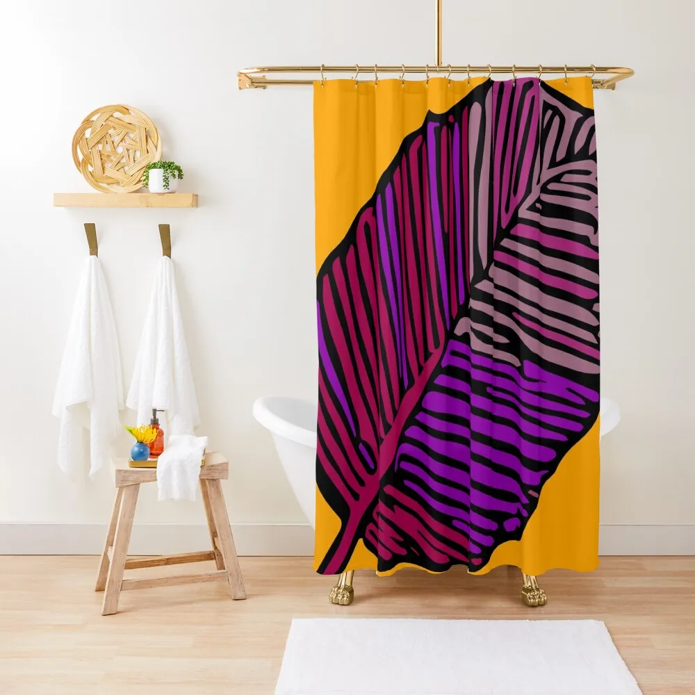 

Royal Gum Leaf Shower Curtain Waterproof Fabric Bathroom Bathroom Fabric For Bathrooms With Beautiful Designs Curtain