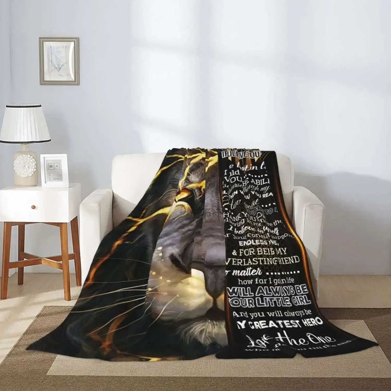 هدية للأب، أعط والدي بطانية من الفلانيل. هدية عيد الأب، هدية عيد ميلاد، سرير منزلي، أريكة، سفر، بطانية دافئة #3