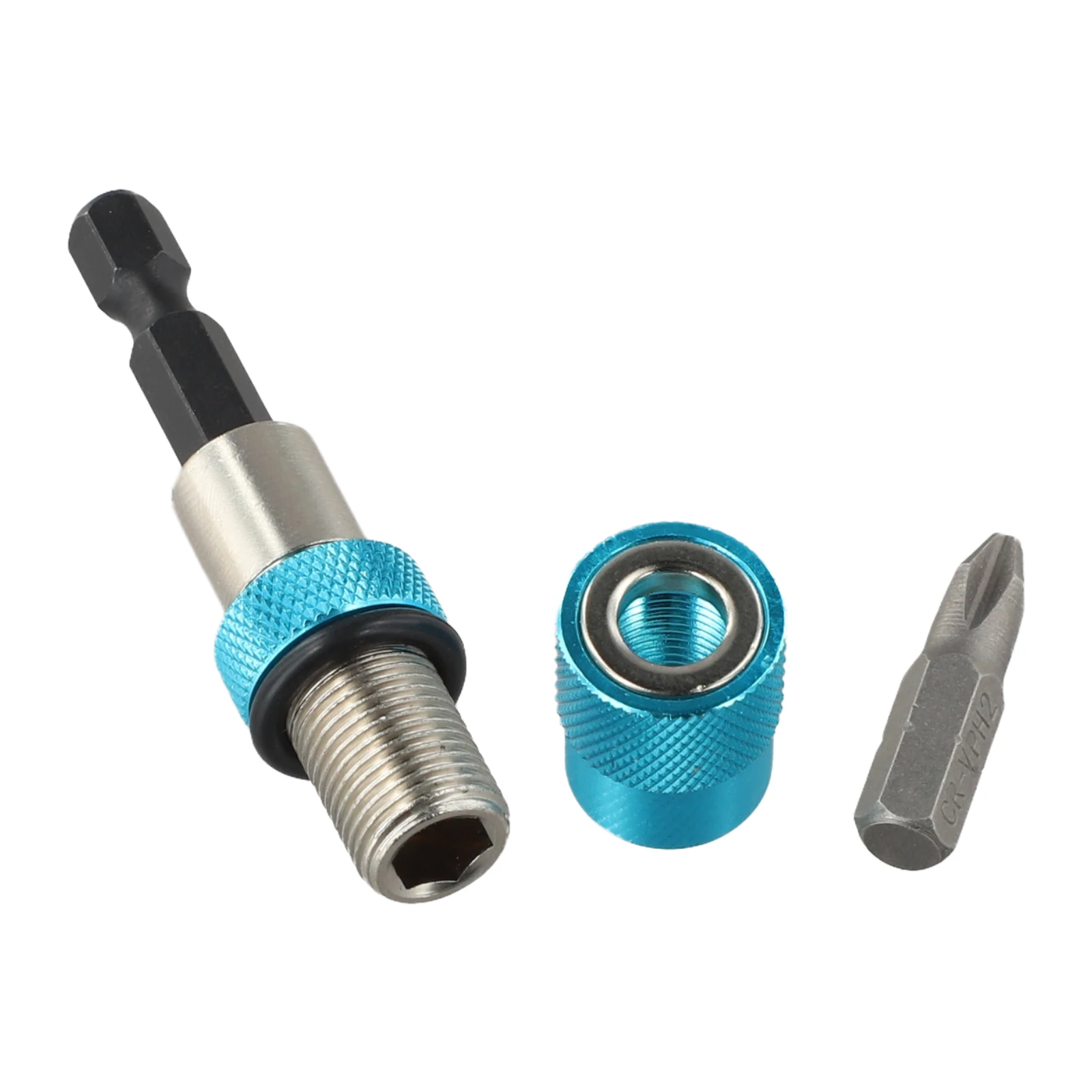 Haste de conexão magnética de haste hexagonal, compatibilidade de 1/4 polegadas, profundidade ajustável, captação conveniente, adaptador de haste hexagonal de 1/4 polegadas