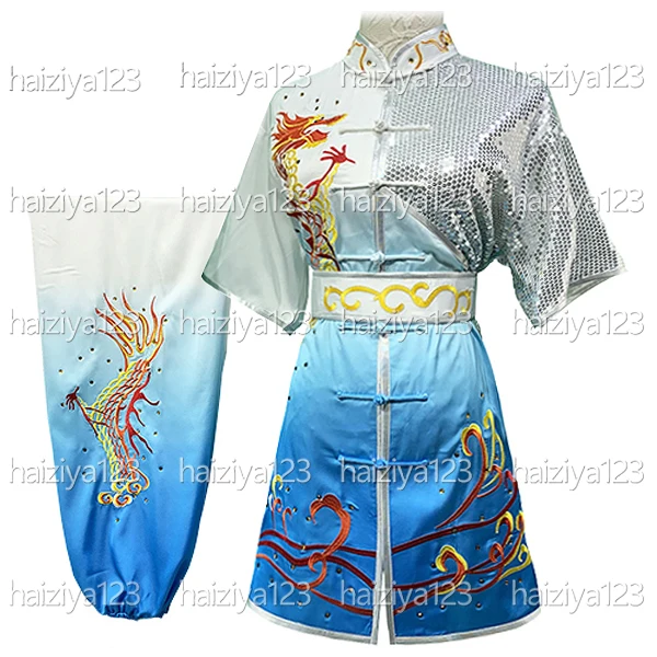 

Униформа ушу с вышивкой дракона, одежда для кунг-фу, костюм для боевых искусств, одежда чанцюань для мужчин, женщин, девочек, мальчиков, детей, взрослых, унисекс