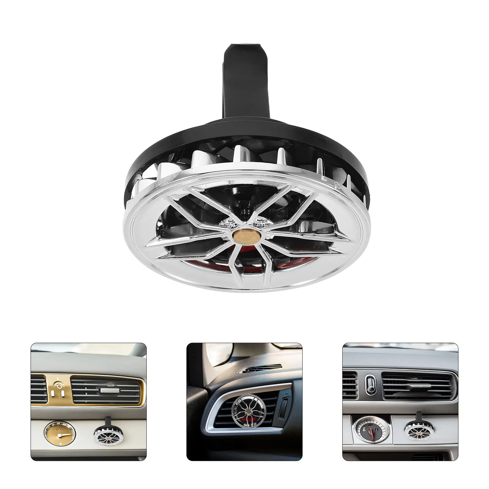 

Premium Freshener Vent Clip Rotating Design Cologne Scent Automotive Fragrance Accessory Universal Fit Vehicle Interior Portable