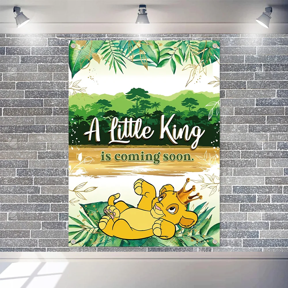 König der Löwen, Babyparty-Dekoration, afrikanischer Baby-Hintergrund, König der Löwen, Babyparty, Kleinkind, Simba, wilder Dschungel-Hintergrund für 1
