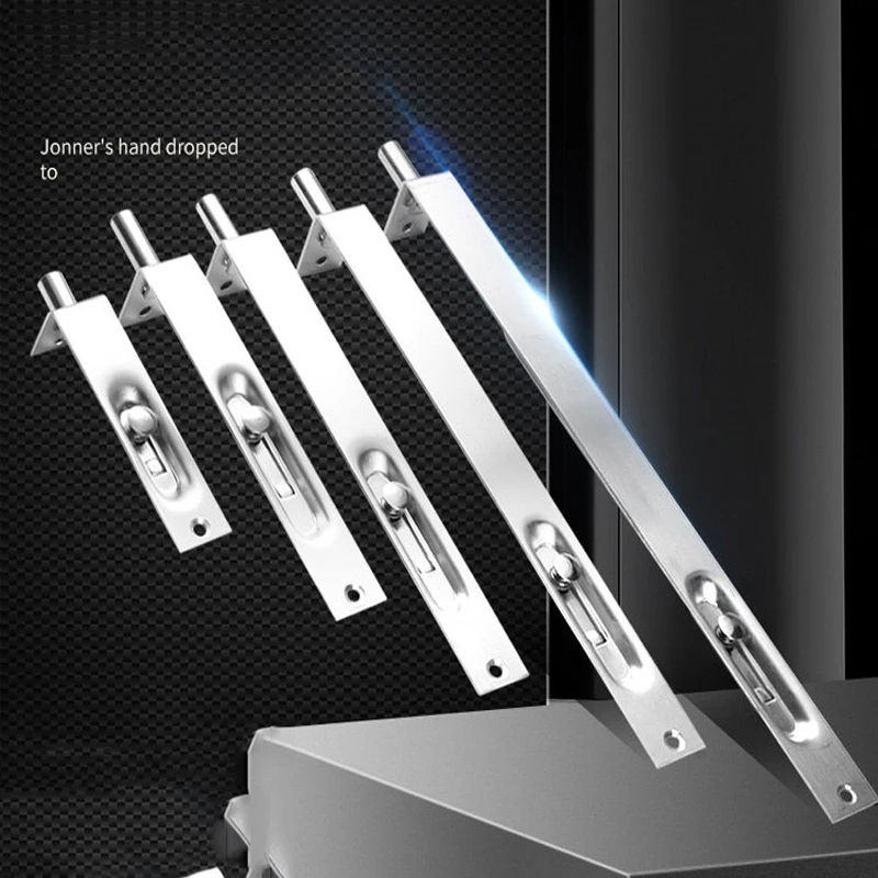 

Врезной невидимый засов из нержавеющей стали 304 для деревянных и двойных дверей, замок для входных дверей повышенной безопасности