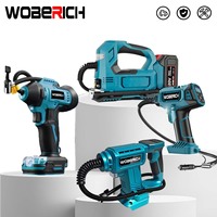 New Cordless Electric Air Pump LED For Car Bicycle Tires Balls Portable Car Tire Inflator Air Compressor For Makita 18V Battery