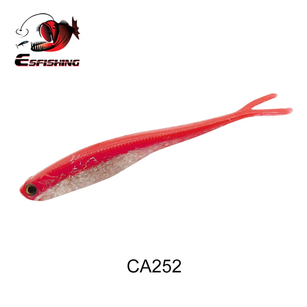 ESFISHING Weiche Angelköder Real Shad 130mm Pesca Köder Minnow Jigging Köder Isca Künstlicher Köder zum Angeln auf Hecht und Forelle