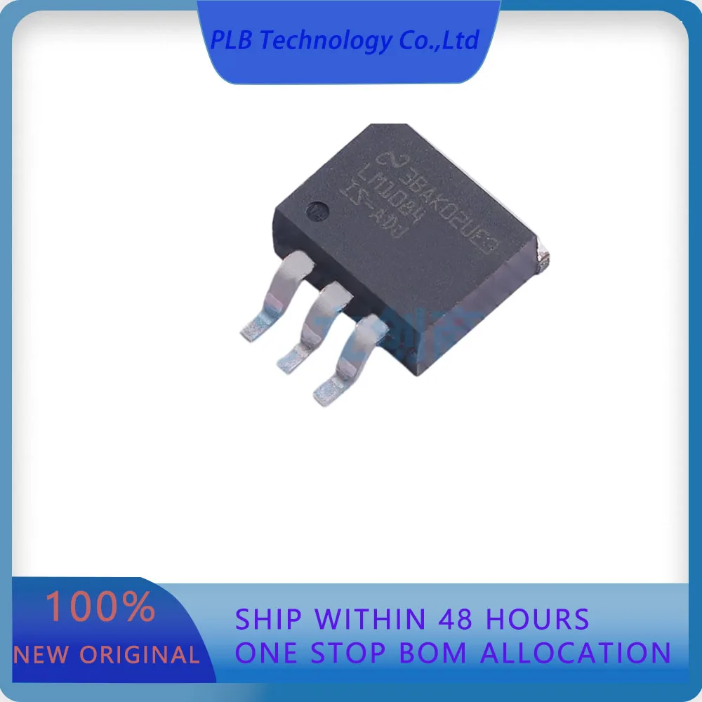 2PCS/LOT LM1084IS-ADJ/NOPB LM1084  TO-263-3 AC-DC Controllers and Regulators Original Stock