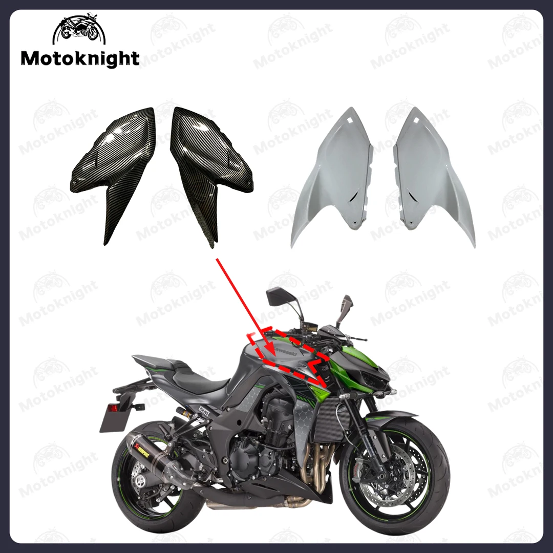

Fit For KAWASAKI Z1000 ER1000 2014-2023 2016 17 18 19 20 21 2022 Fuel Tank Front Cover ABS Plastic Motorcycle Replacement Parts
