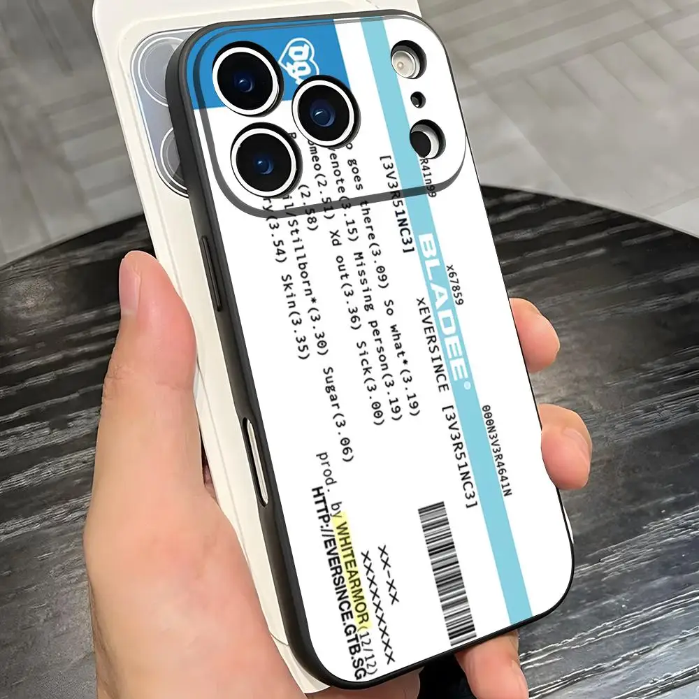 Bladee Crest Handyhülle für iPhone 17 Pro Max 16 15 14 Pro Max 13 11 X Xs Xr 8 7Plus Silikonhülle