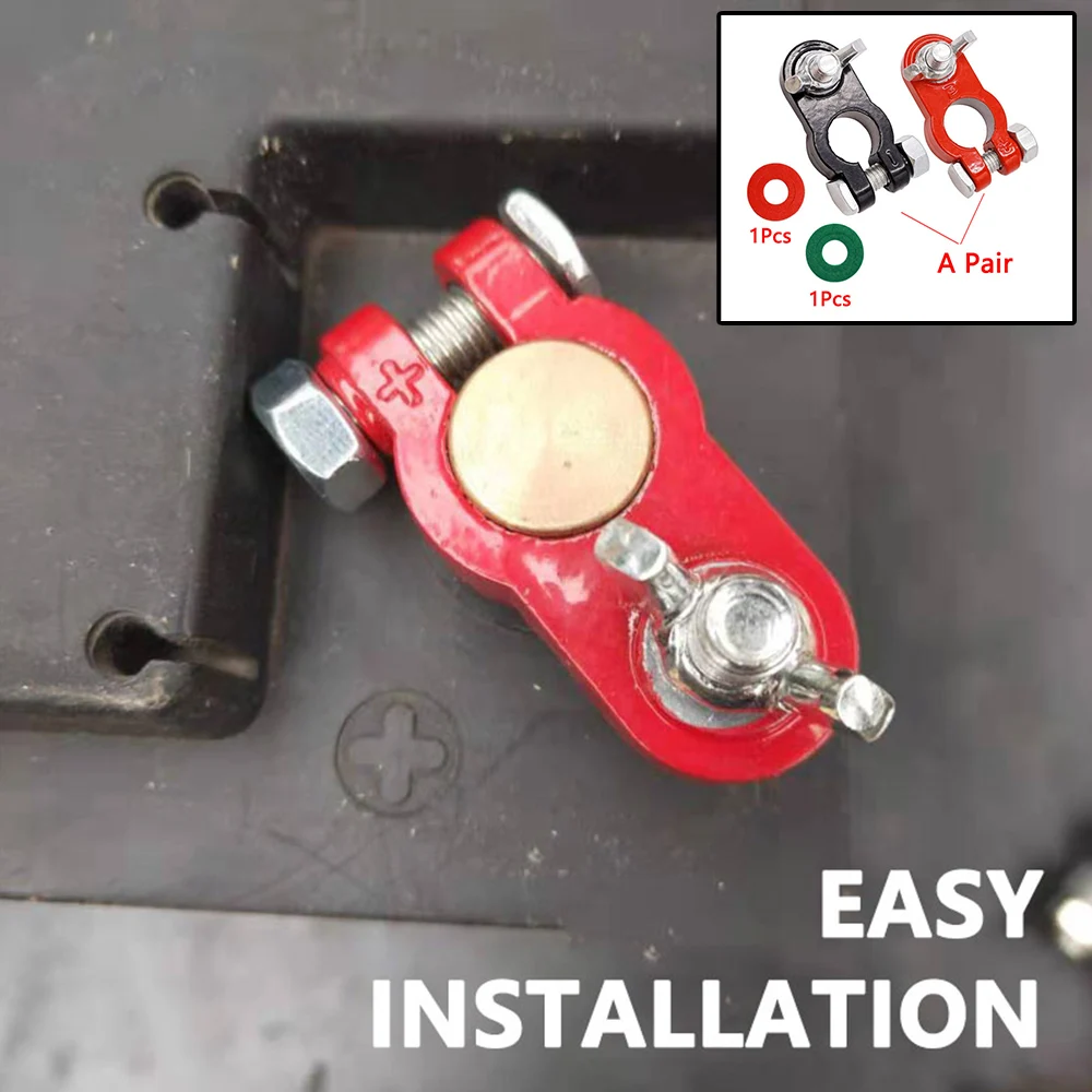 موصلات محطة بطارية السيارة ، كابل بورنز الرئيسي ، مشبك آخر علوي ، وصلة لولبية للسيارة ، شاحنة ، 12 فولت ، 24 فولت ، 2 روض #2