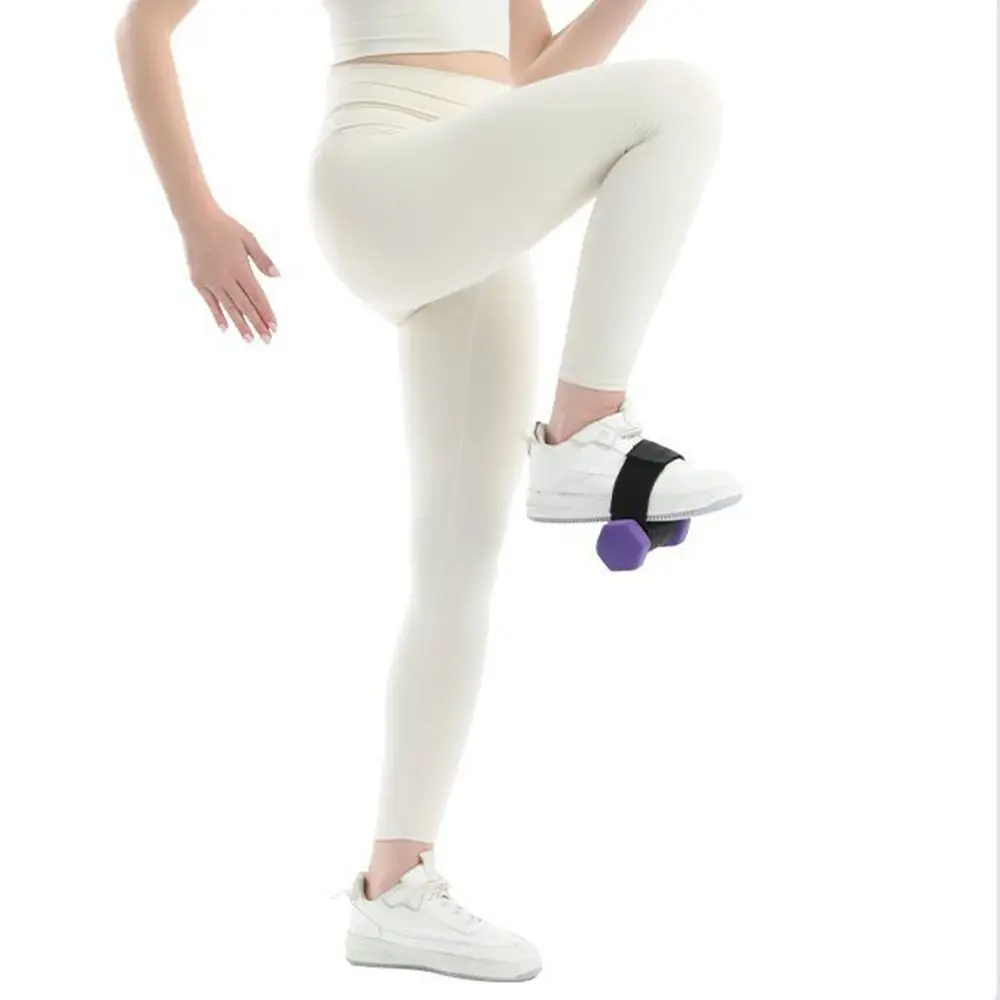 Adjustable Dumbbell Foot Strap Ankle Buckle Comfortable Ankle Weights Bands Shin Assist Sturdy Weight Lifting Webbing