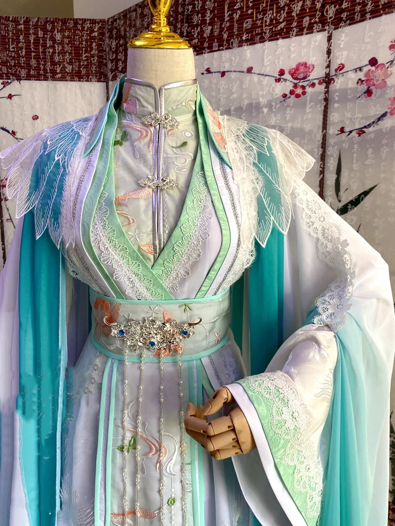 

Shen Qingqiu Shi Qingxuan Hanfu Clothes Heavenly God Blesses Embroidery TRADITIONAL CHINESE COSTUMES The People Cosplay Costume