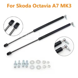 2Pcs Car Front Bonnet Boot Gas Spring Shock Hood Shock Strut Struts Damper Lift Supports Bar For Skoda Octavia A7 MK3 2016-2019